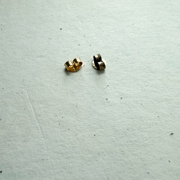 Adornmonde Moss Hoop Earrings_14K gold plated sterling silver, Clear crystal - Picture 13 of 13